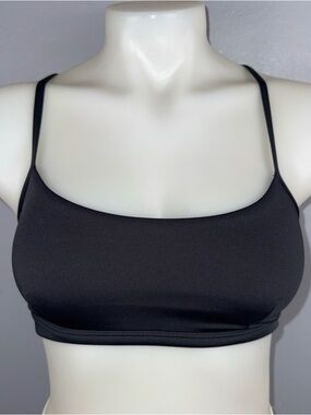 ALO Yoga Gray Airlift Intrigue Sports Bra Size S Dark Yoga Sports Gym Tennis